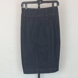 White House Black Market Jean Skirt